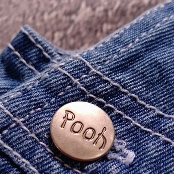 Vintage 90s WINNIE THE POOH Embroidered Disney Denim Overall JERRY LEIGH - Picture 8 of 12